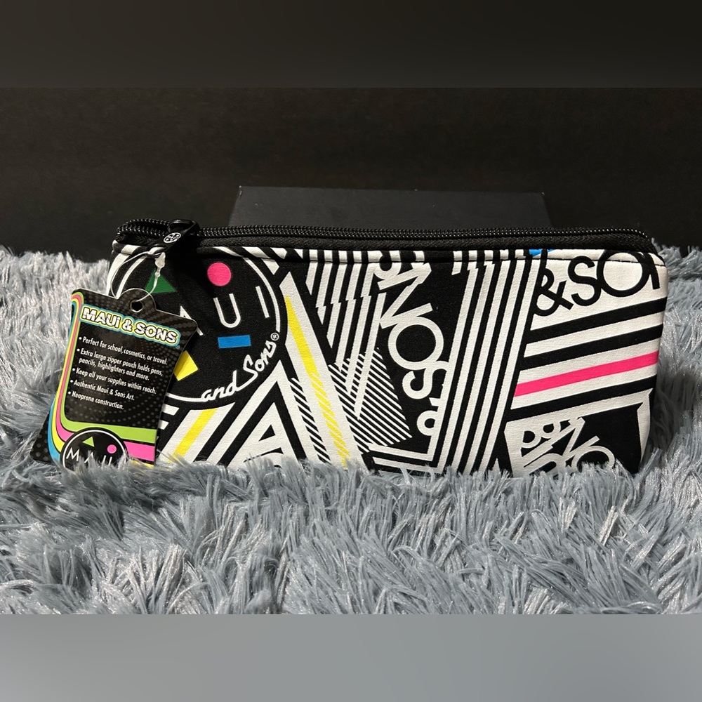 002 PRS: Maui & Sons neoprene unisex pencil pouch